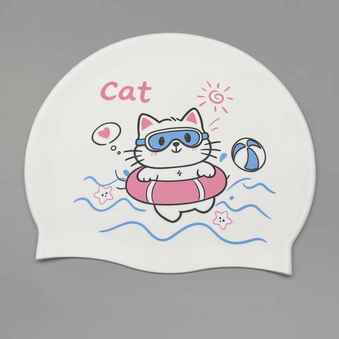 Swim Cap Silicone - Urocza silikonowa czapka pływacka dla kobiet,