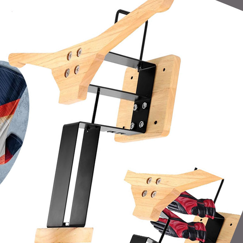 Drewniany uchwyt na kask motoc – Sports Equipment Storage recenzja i cena