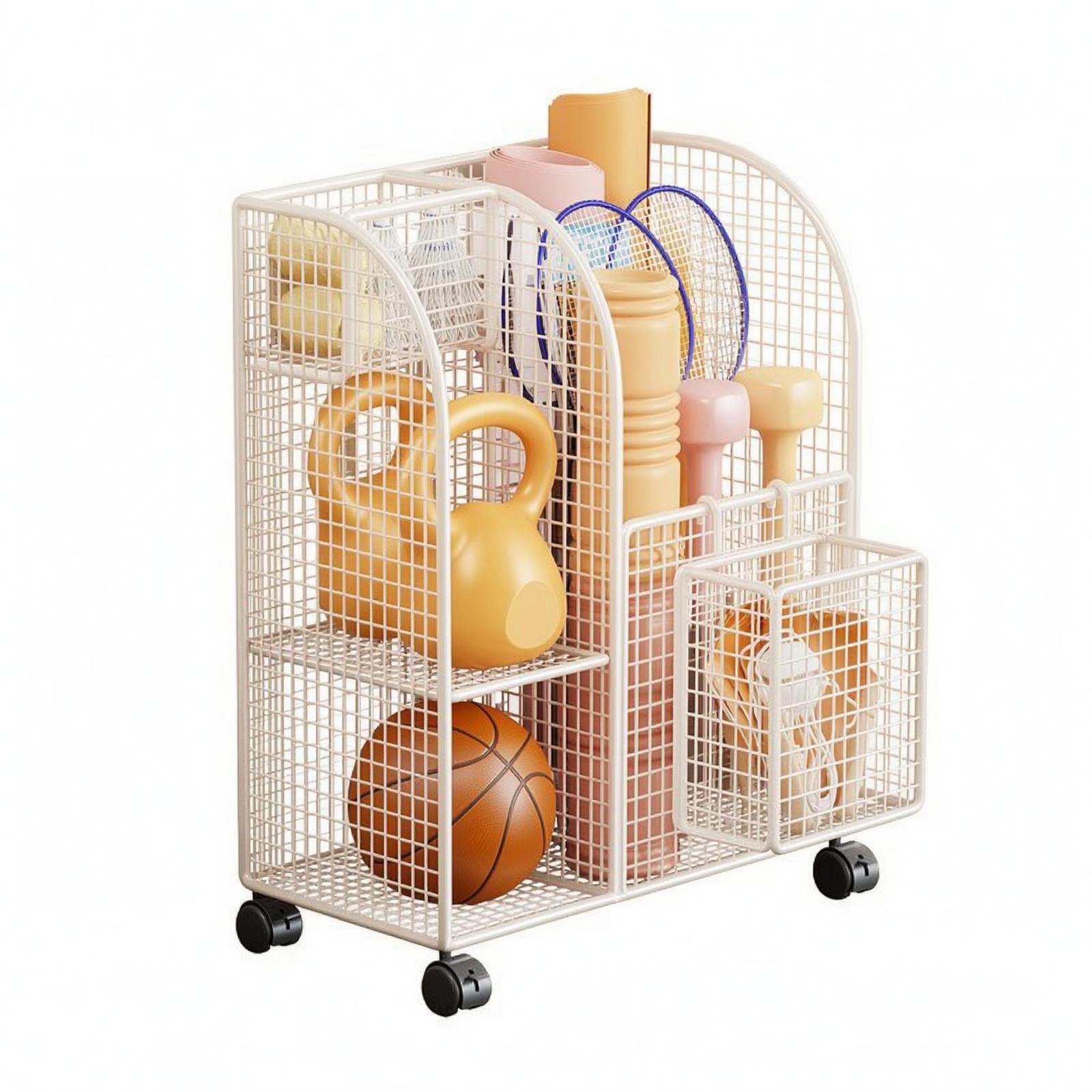 Wielosegmentowy metalowy wózek – Sports Equipment Storage recenzja i cena