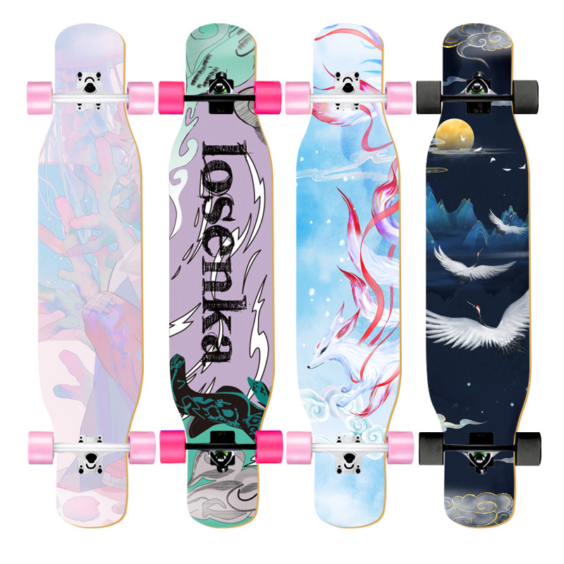 Damski longboard do tańca 110/ – Skateboard Complete Deck recenzja i cena