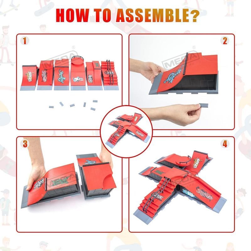 DIY Finger Skatepark 6-in-1 Se – Skateboard Complete Deck recenzja i cena
