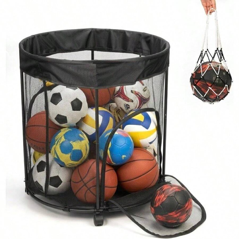 Wózek na piłki o pojemności 51 – Sports Equipment Cart On Wheels recenzja i cena