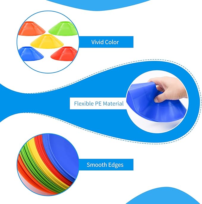 Kegle treningowe z logo, stożk – Football Training Cone recenzja i cena